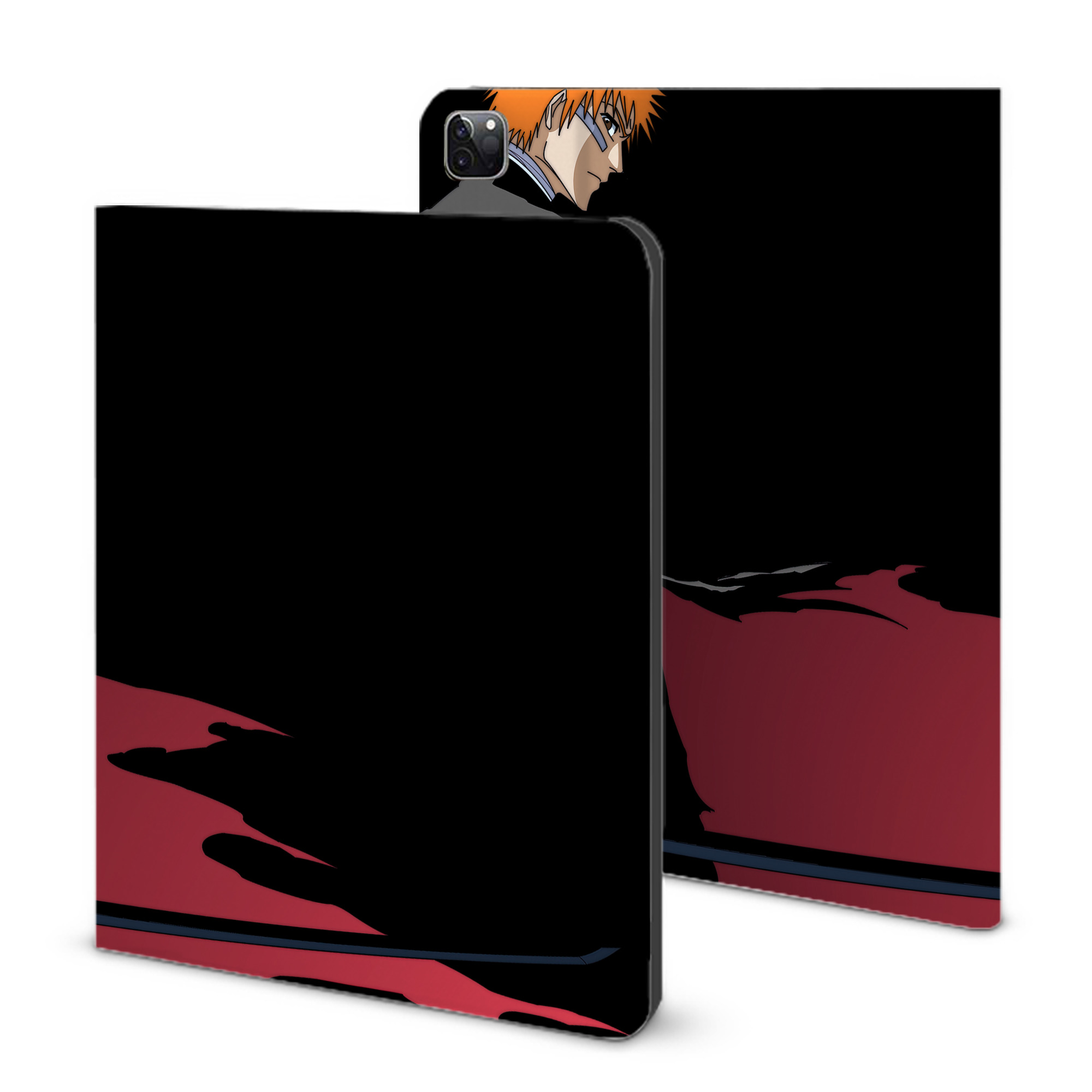 （画像用） ブリーチ BLEACH IPad ケース ブック型 PUレザー TPU 耐衝撃 軽量 薄型 ペン収納なし 全面保護 IPad 各モデル対応